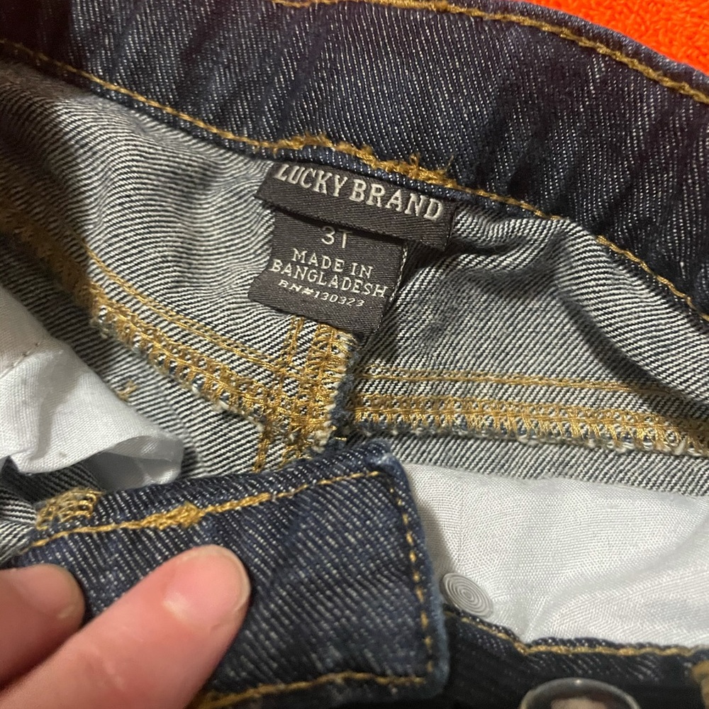 Lucky Brand Dark Jean Shorts Distressed Sz 3T Boys - Picture 4 of 4